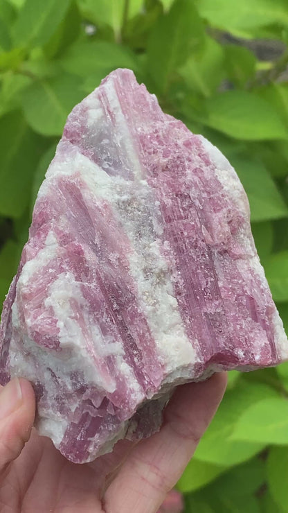 Pink Tourmaline in Quartz