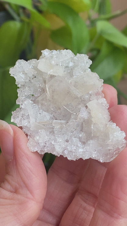 Barite on Apophyllite Specimen