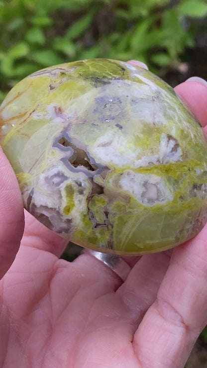 Green Opal Palm Stone