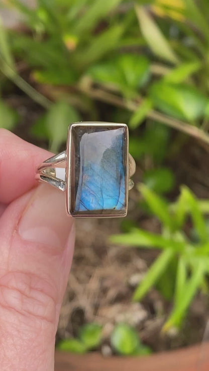 Labradorite Ring, Size 8