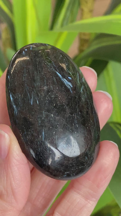 Arfvedsonite Palm Stone