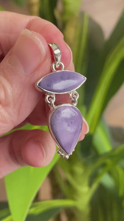 Tiffany Stone Pendant, .925 Sterling Silver