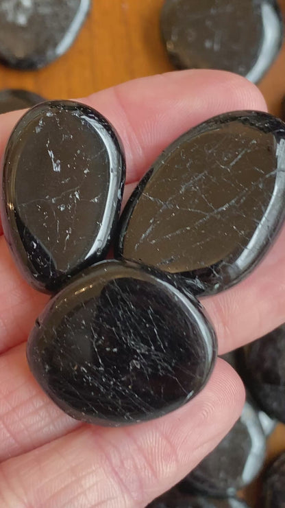 Black Tourmaline Worry Stone