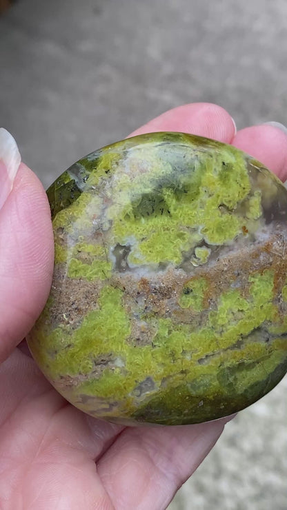Green Opal Palm Stone