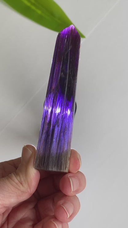 Gem Lepidolite Tower