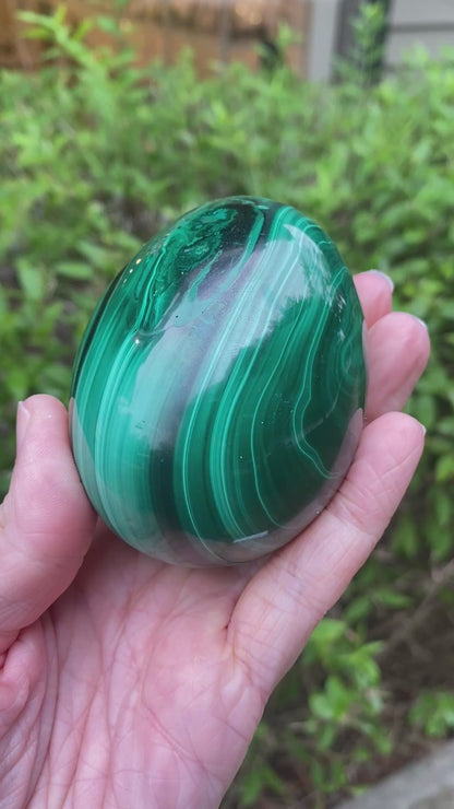 Malachite Egg, Chatoyant