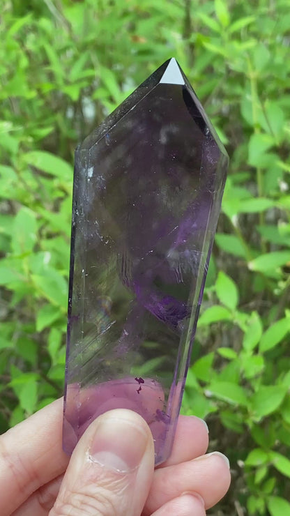 Zoned Phantom Amethyst Point Slab