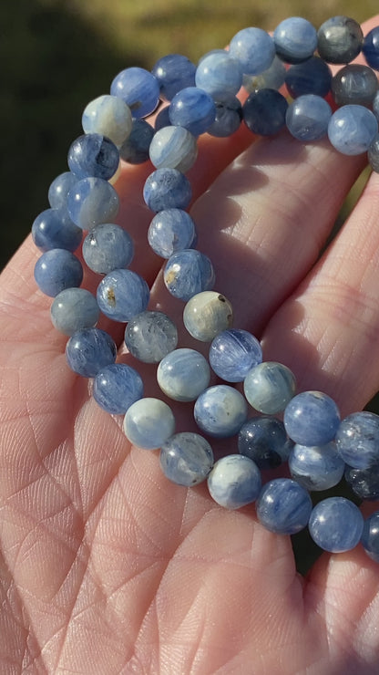 Blue Kyanite Bracelet, 6mm