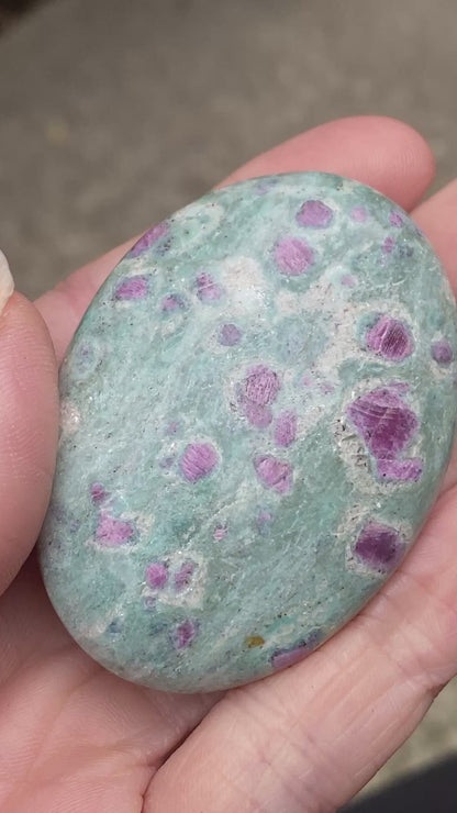 Ruby Fuchsite Palm Stone