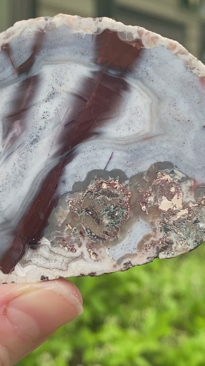 Juchem Quarry Agate, UV Reactive, Orignial Markings