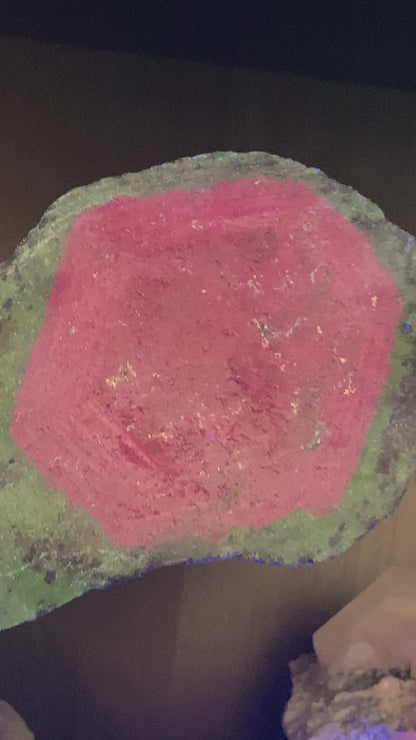 Ruby Zoisite Slab with Complete Ruby