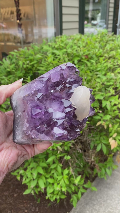 High Grade Amethyst with Calcite