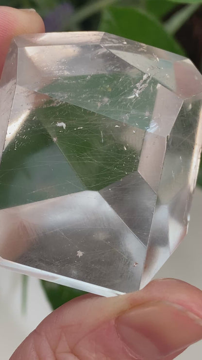 Fine Silver Rutile in Quartz