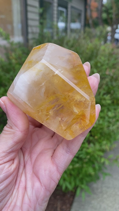 Golden Quartz Freeform Gem