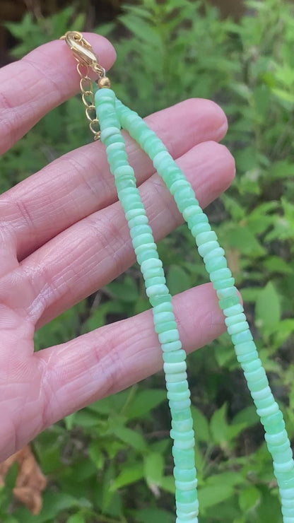 Peruvian Green Opal Necklace