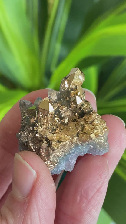 24 Karat Gold Aura Quartz, Italy