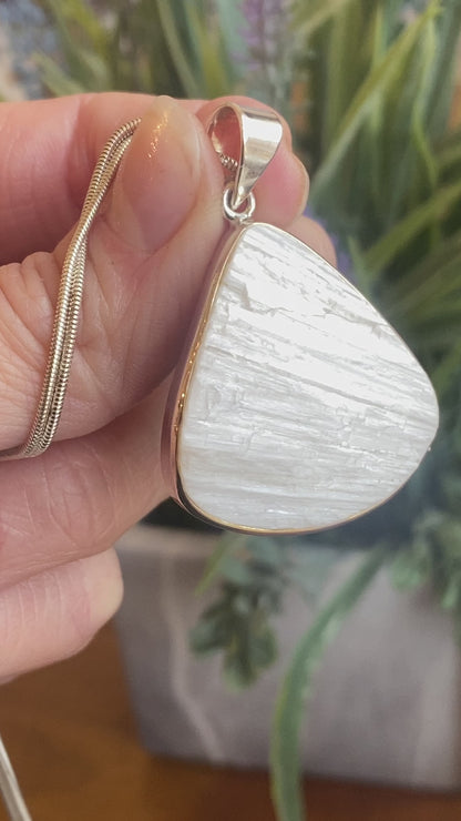 Raw Scolecite Pendant