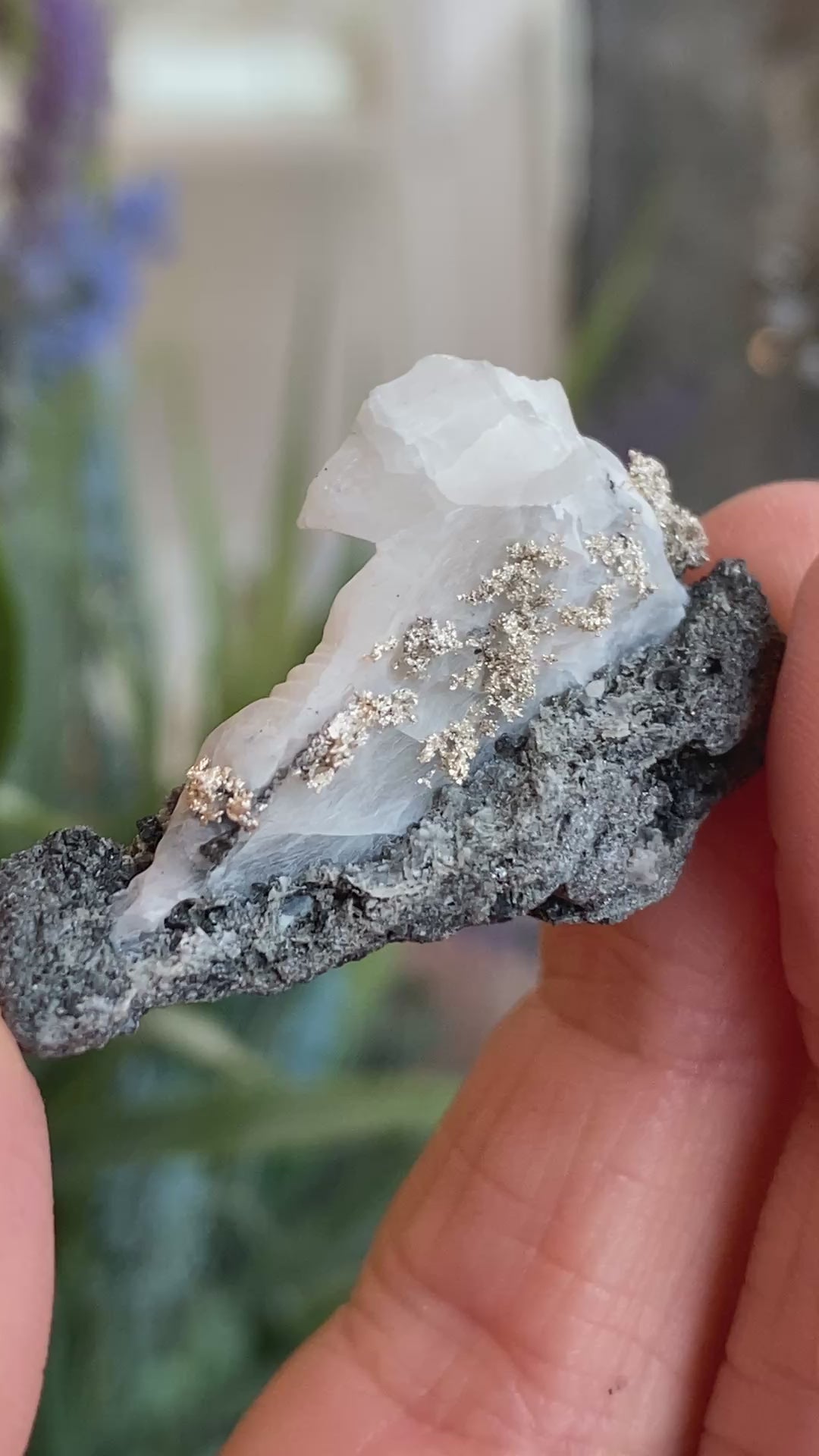 Native Silver on Calcite, Zgounder Morocco – Cape Cod Crystals