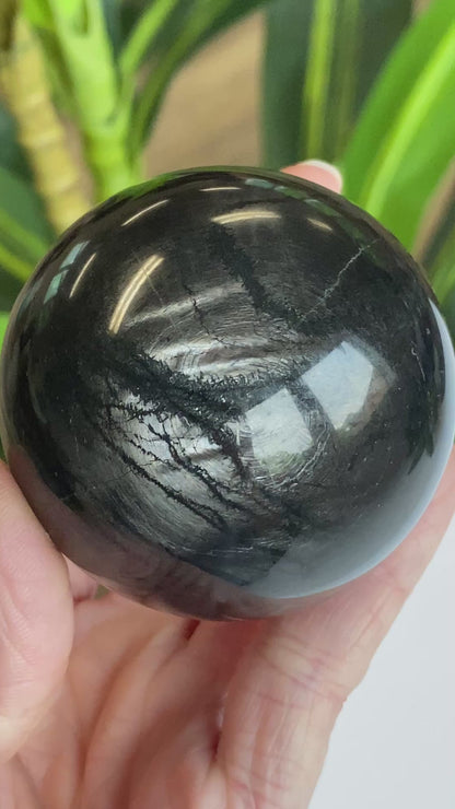 Hypersthene Sphere, 2.3in