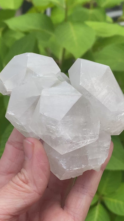 Highly Fluorescent Mercedes Calcite, Hunan