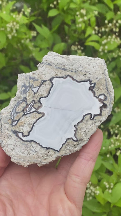 Rare Kaolin Agate, Germany, Gröppendorf