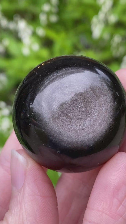 Sheen Obsidian Sphere, 1.4in