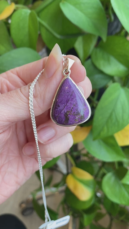 Purpurite Pendant, Sterling Silver