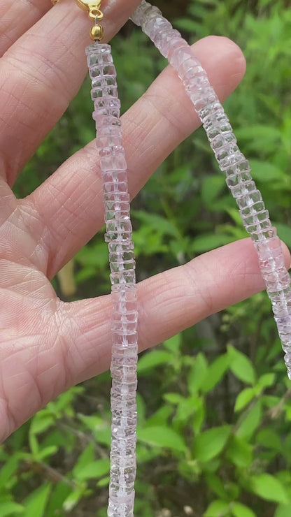 French Rose Amethyst Necklace