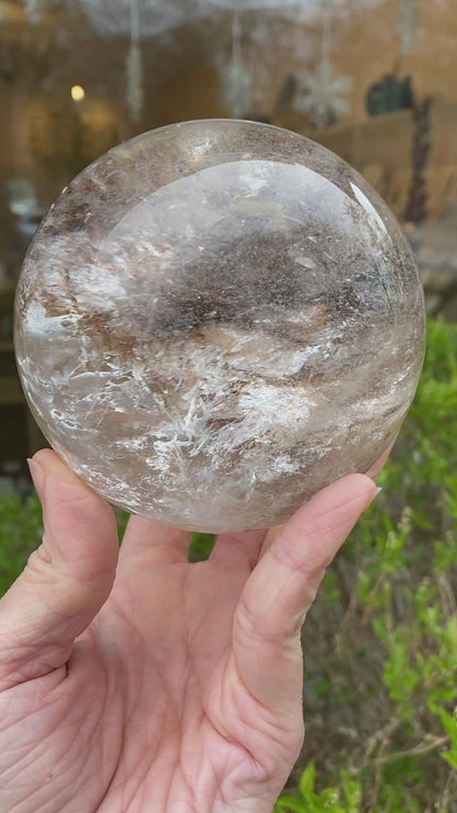 Large Smoky Quartz 'Dreamstone' Sphere