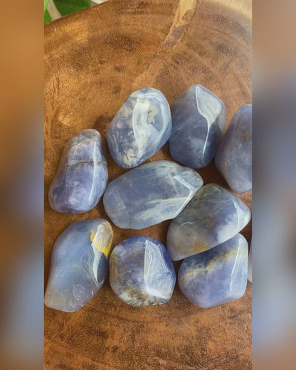 Large Blue Chalcedony Stone