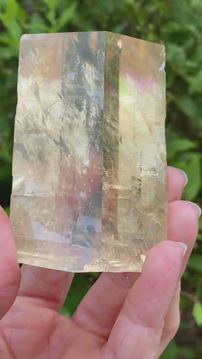 Raw Optical Calcite, Yellow