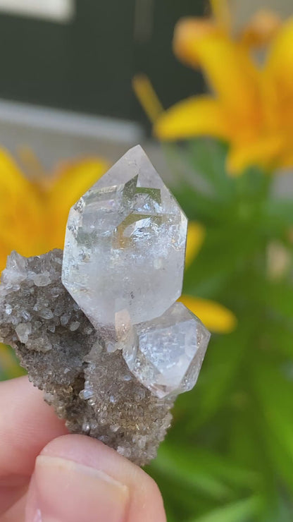 Herkimer Diamond in Matrix