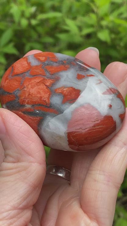Red Jasper Palm Stone