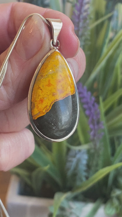 Bumblebee Jasper Pendant