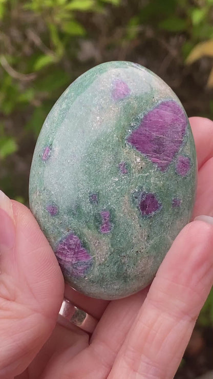 Ruby Fuchsite Palm Stone