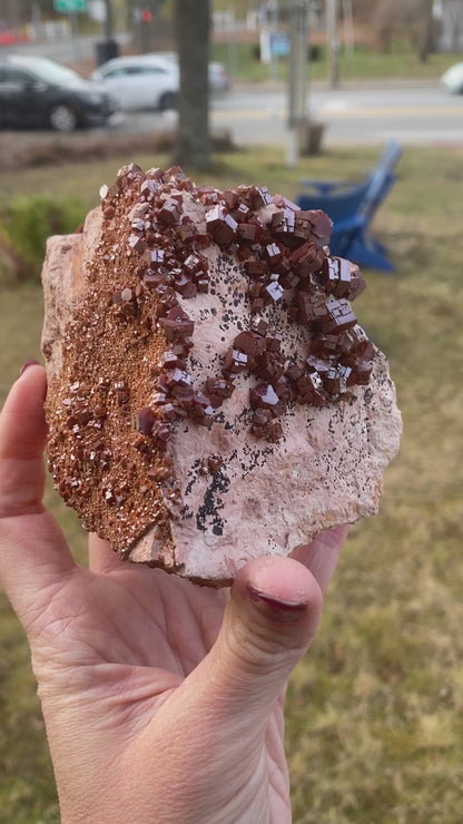 Vanadinite on Matrix, Lusturous