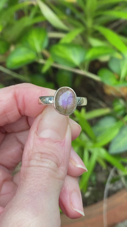 Labradorite Ring, Size 7