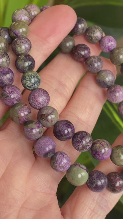 Atlantisite Bracelet, Stichtite and Serpentine