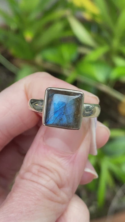 Labradorite Ring, Size 8.5