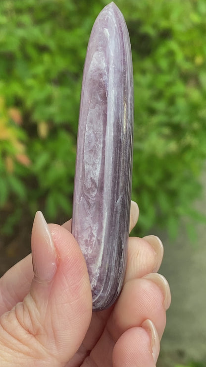 Gem Lepidolite Wand