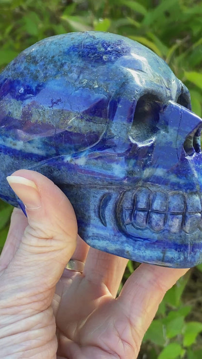 Lapis Lazuli Skull
