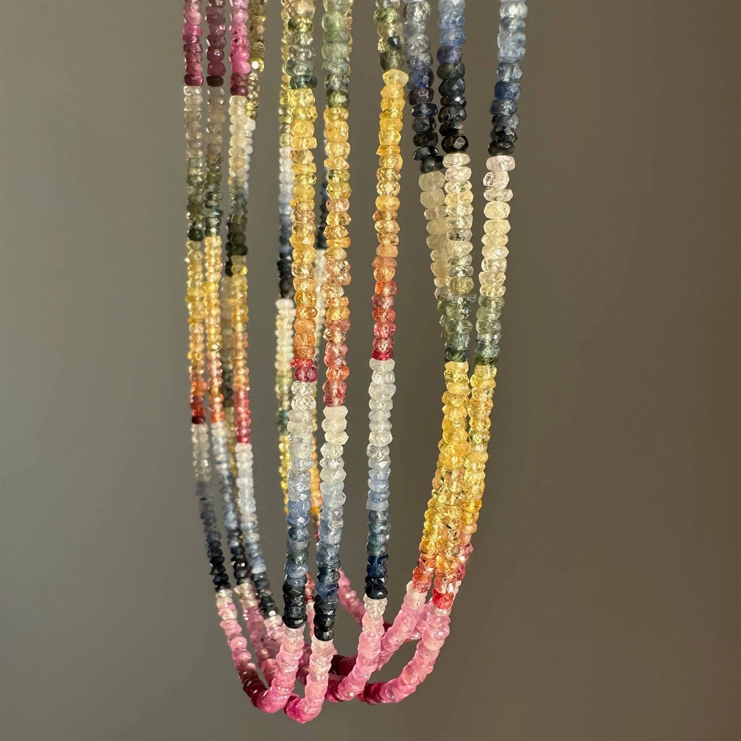 Multi-Colored Sapphire Necklace