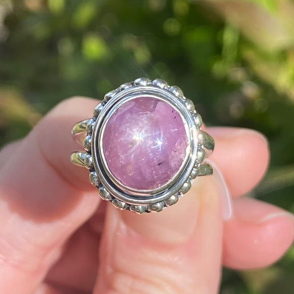 Star Ruby Ring, Size 7, Sterling Silver