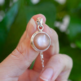 Peach Moonstone Pendant