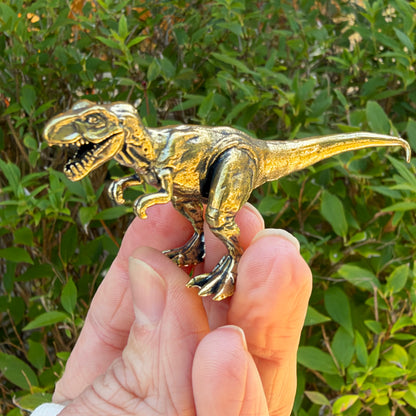 T-Rex Figurine, Solid Brass Spirit Animal
