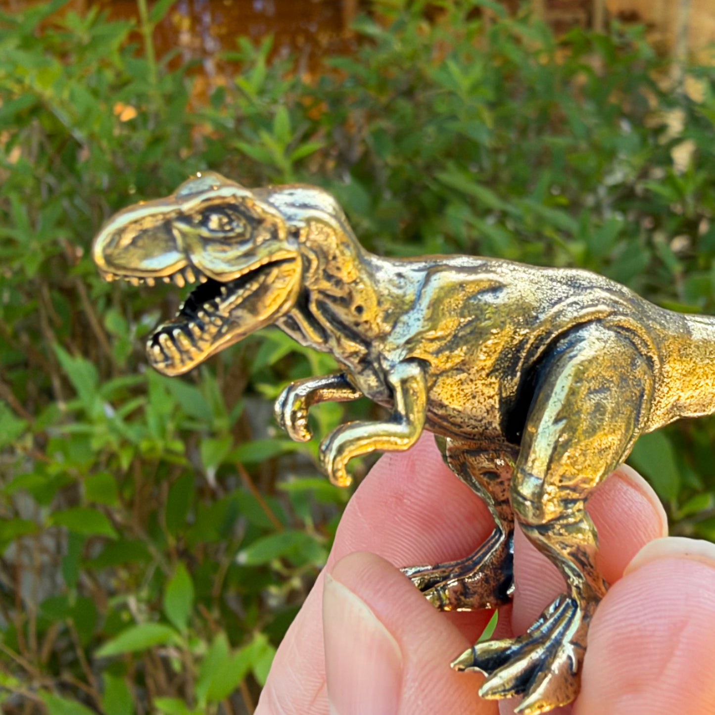 T-Rex Figurine, Solid Brass Spirit Animal