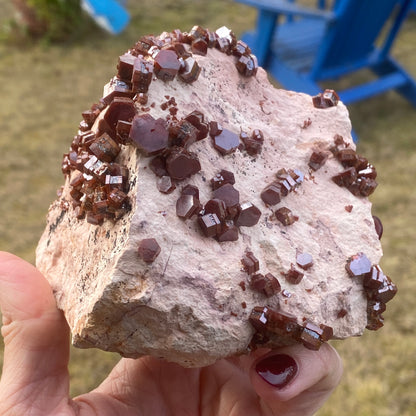 Vanadinite on Matrix, Lusturous