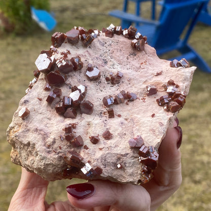 Vanadinite on Matrix, Lusturous