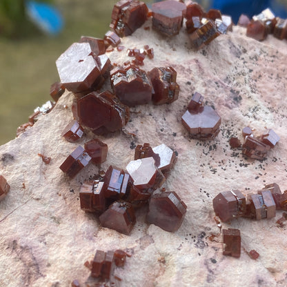 Vanadinite on Matrix, Lusturous