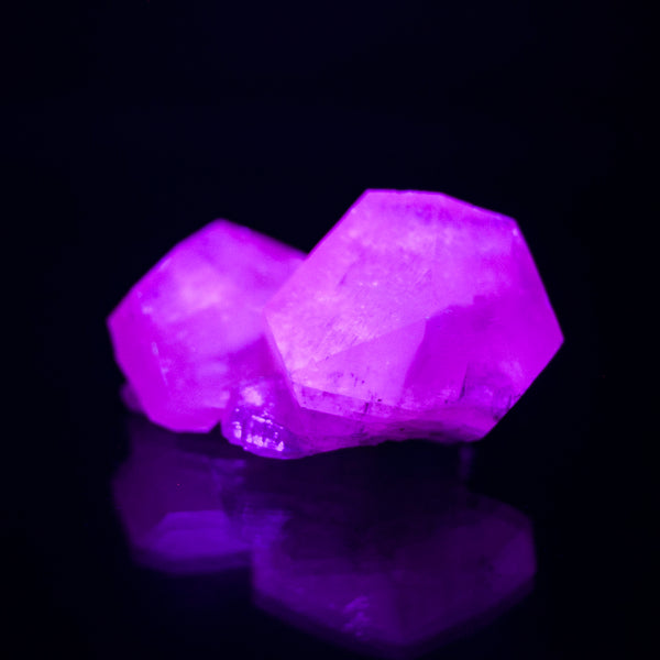 Calcite Crystal, Magenta Fluorescent